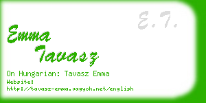 emma tavasz business card